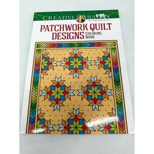 Creative Haven Patchwork Quilt Designs Coloring Book Geometric Folk Art Rest